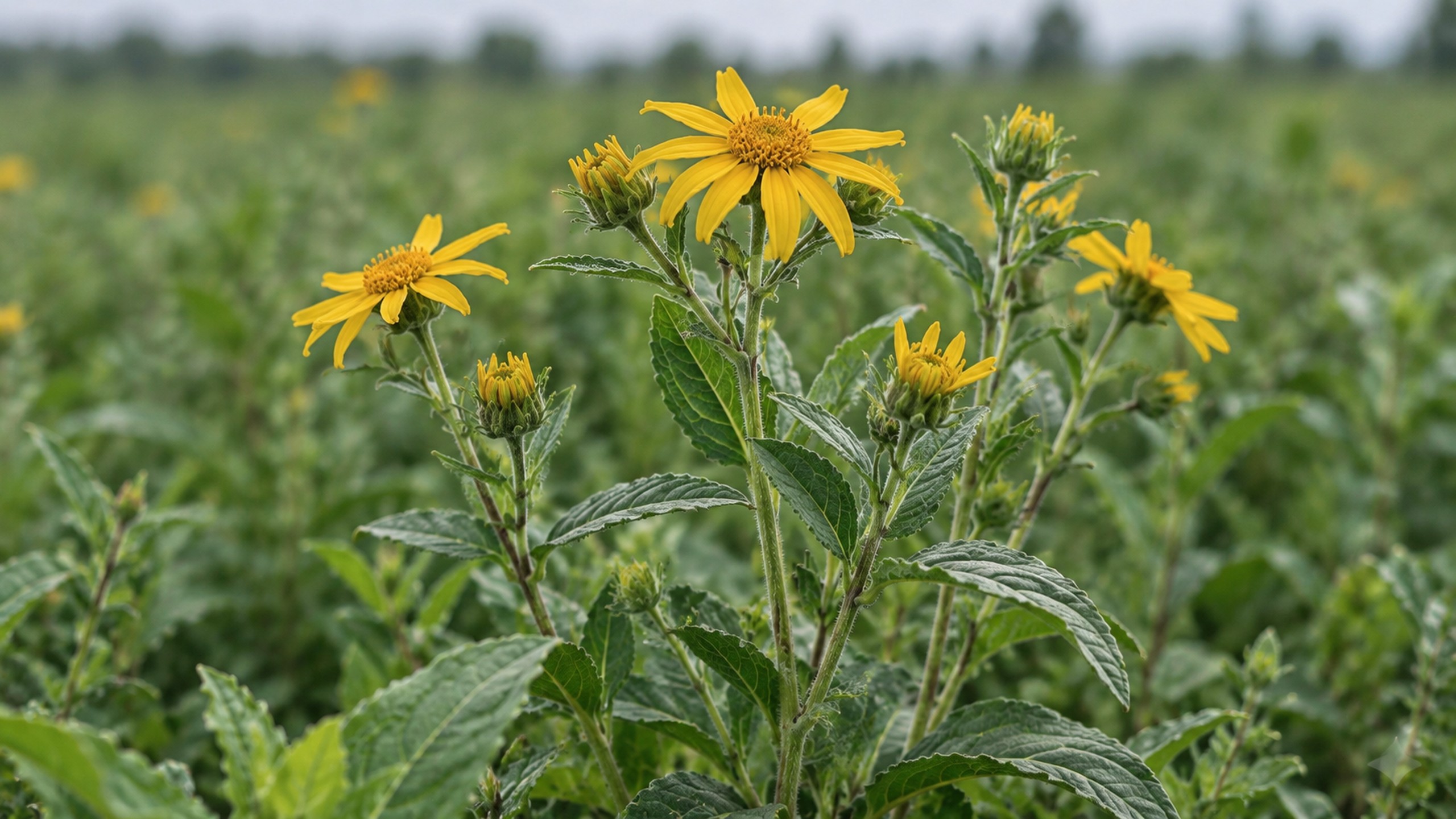 Poglądowa ilustracja arniki łąkowej (Arnica chamissonis)